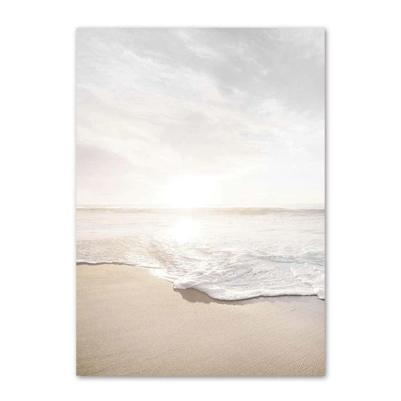 Pintura en lienzo de hierba Beige, pósteres nórdicos e impresiones, imágenes de pared para decoración de sala de estar, 3 piezas