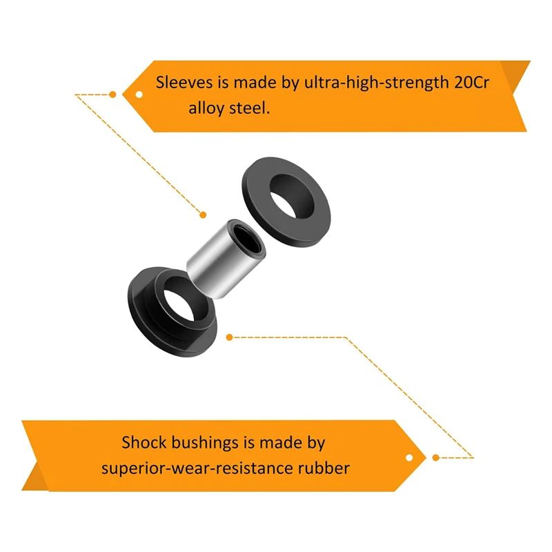 

Shock Bushing Bearing Sleeve Absorber Replacement Parts For Arctic Cat 250 300 375 400 500 650 700 Bearcat 454 0604-310 0403-028