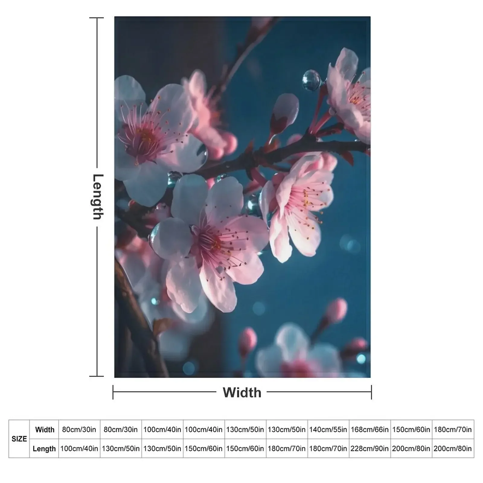 Sakura Flower #1 Throw Blanket Bed covers Decorative Throw Nap Plaid on the sofa heavy to sleep Cute Blankets
