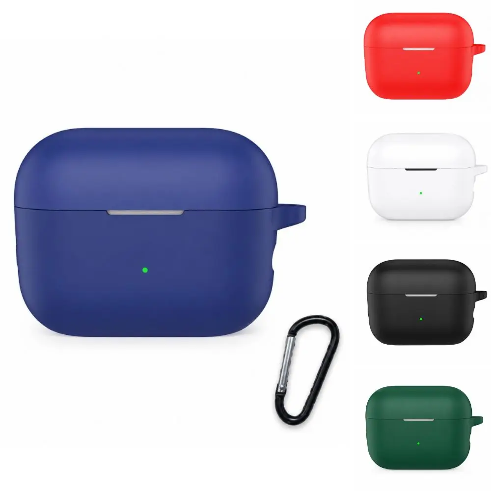With Carabiner Silicone Protective Case Anti Drop Shockproof Charging Cover 2mm Thick Precise Fit for BOSE Sport Open Earbuds