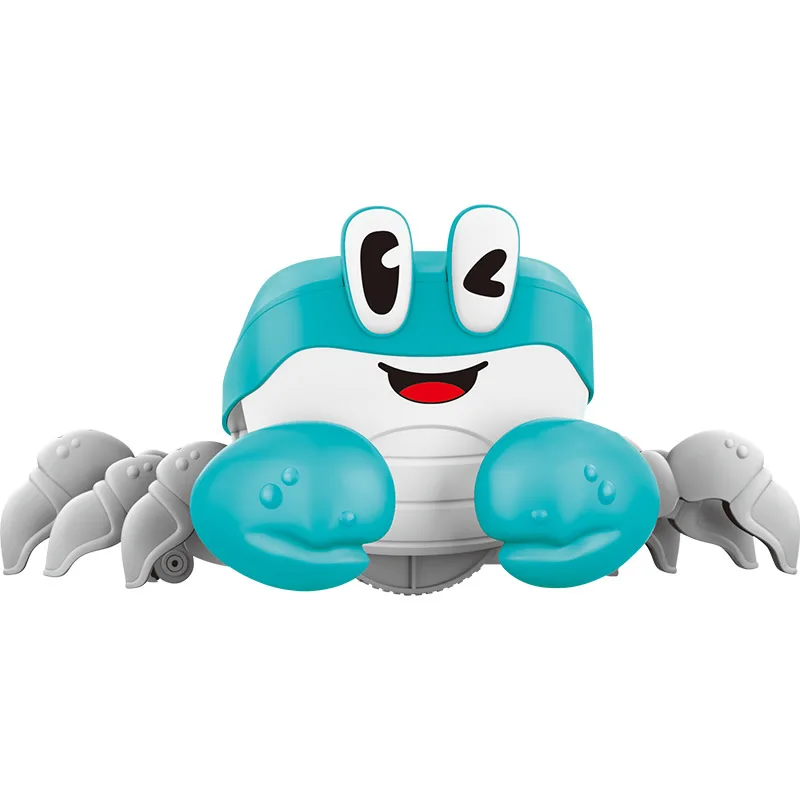 Juguetes de cangrejo de Escape de inducción eléctrica, juguetes de aprendizaje para gatear y caminar para evitar obstáculos, juguetes con sonido y luz, regalos para niños