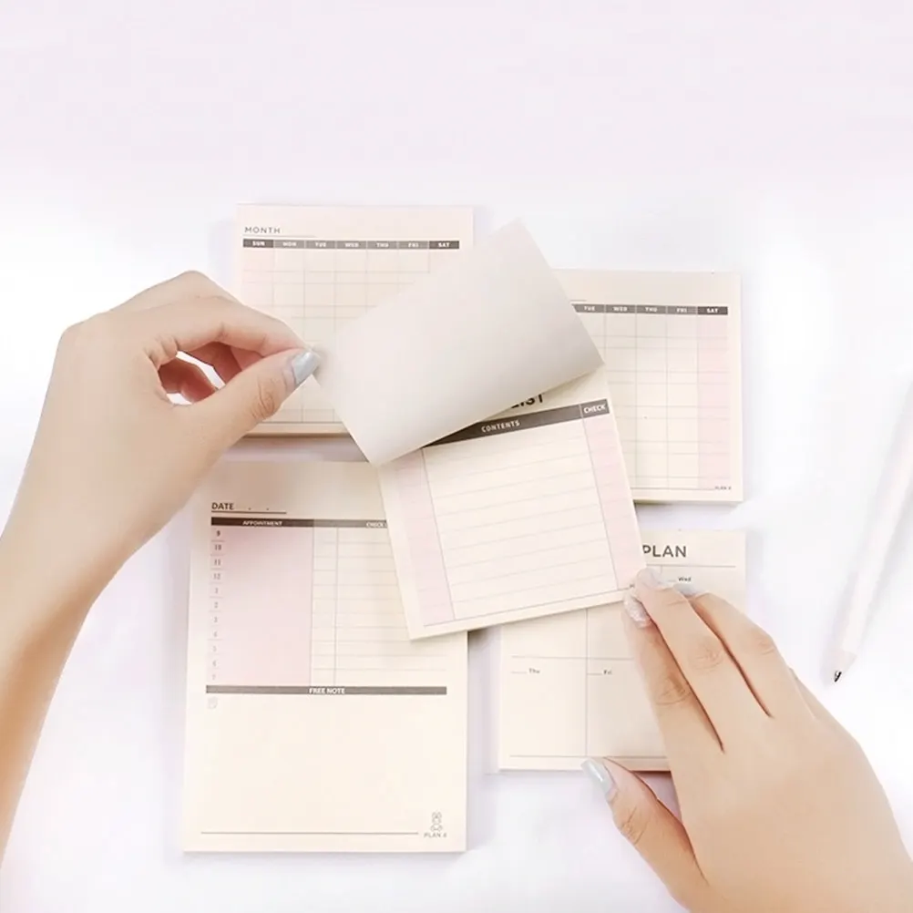 

60 Sheets Fluently Writing Memo Notepad Vibrant Color Coding Reminder Pad for Office School Study Efficient Daily Planning