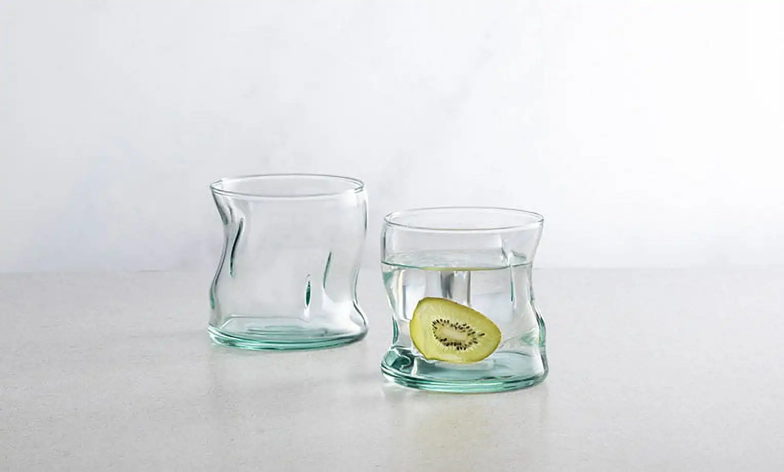 

Clear Green Glass, 11.5 oz
