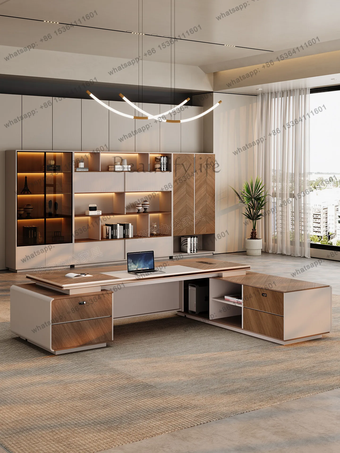 Boss Desk Light Luxury Senior Sense Chairperson's Leadership Office President's Desk
