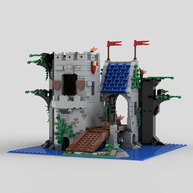 766 قطعة MOC Forestmen S Tower Castle Forestmen نموذج بناء اللعب كتل هدايا عيد الميلاد تجميع فكرة ذاتية الصنع عيد ميلاد التعليم #5