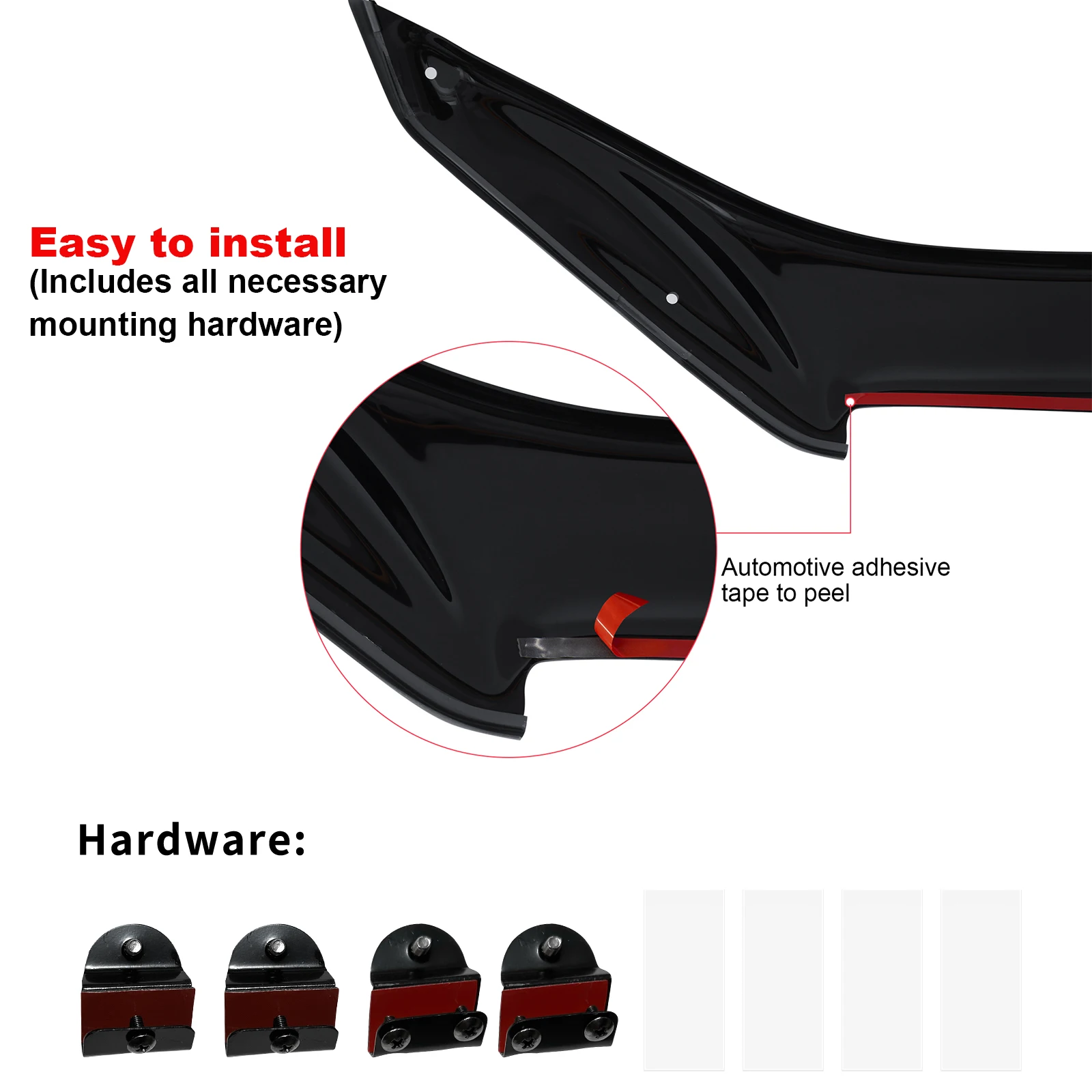 Picture 4: 1PC Bug Shield Scoop Hood Bonnet Guard For Isuzu D-max Dmax 2012 2013 2014 2015 Deflector Protector Trim Car Exterior Accessorie