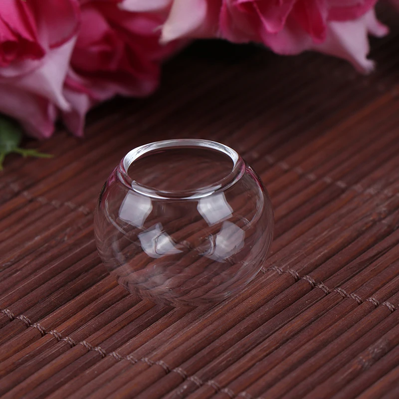 1Pcs Dollhouse Miniature Mini Fish Tank Mini Glass Bowl Doll House Decoration Accessories