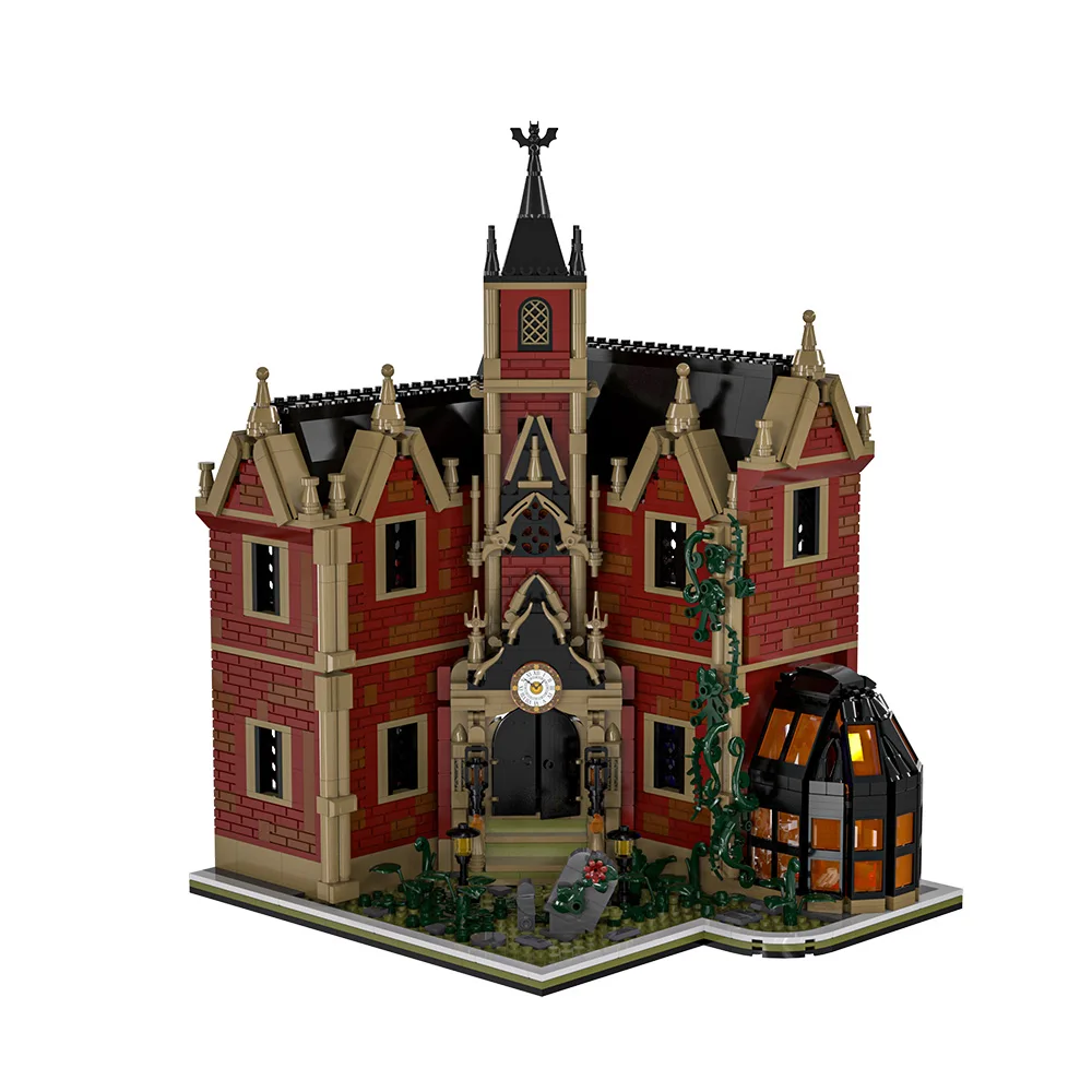Haunted Houses Building Blocks Kit Victorian Ghost Mansion Horror Villa Architecture Halloween Home Decor Bricks Toy Adult Gift