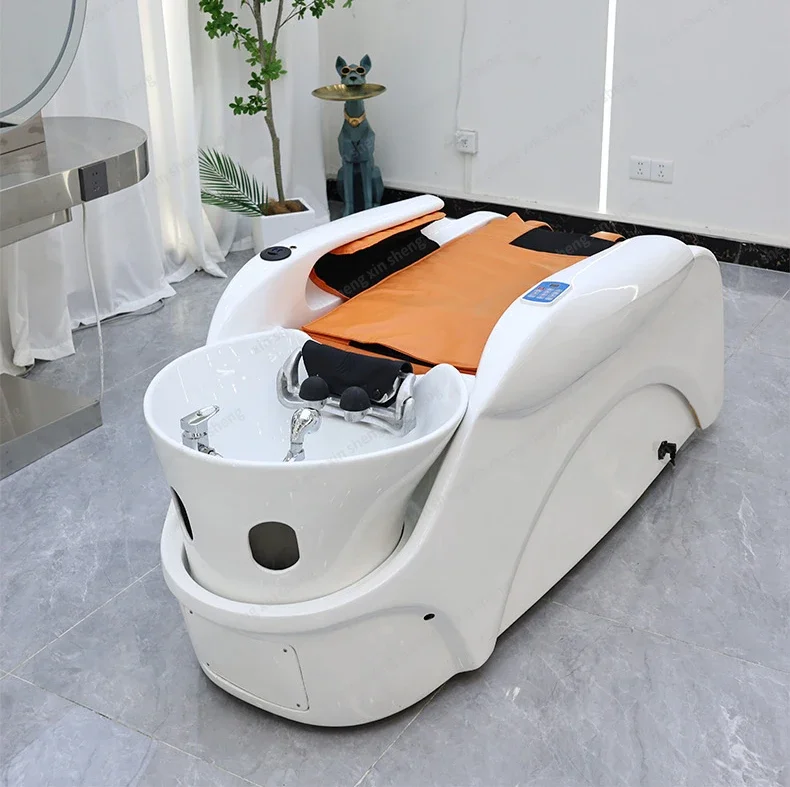 XinSheng Professionelle Elektrische Massageliege Kopf-SPA Salon-Massagetisch Haarwasch- und Dampfbetten Friseursalon Smart-Möbel – Detail 12