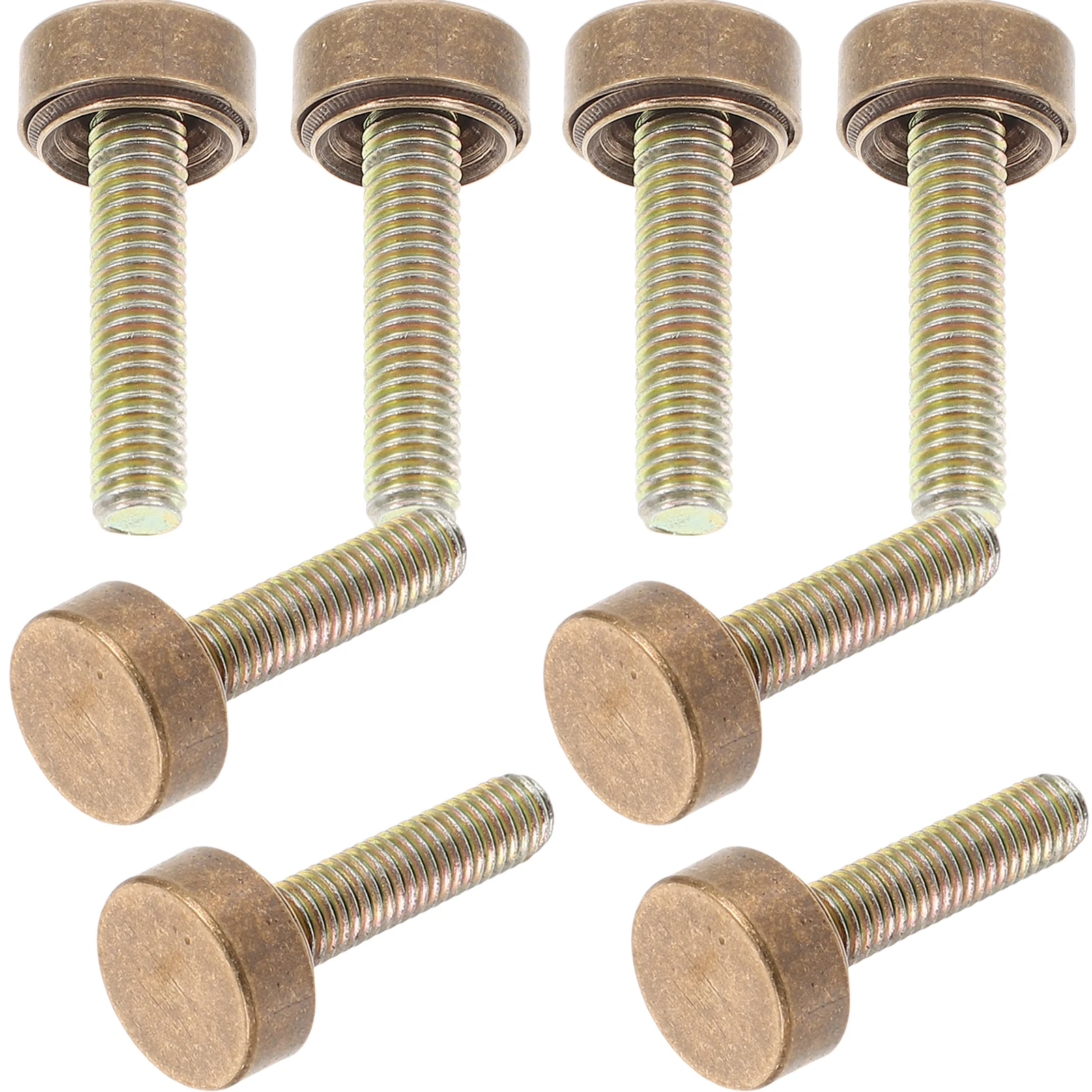 

8 Pcs Masonry Screws Decorative Caps Brass with Backscrews Hardware for Mirrors