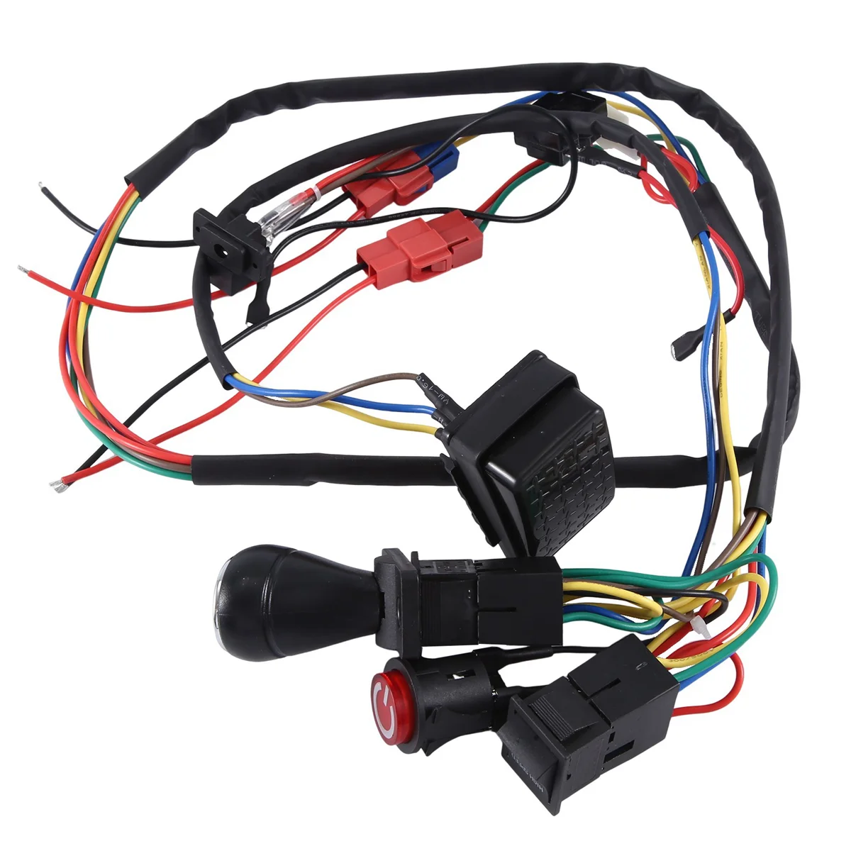 

Children Electric Car DIY Modified Wires and Switch Kit, Kids Electric Car 4WD Ride on Toys Accessories Single Line