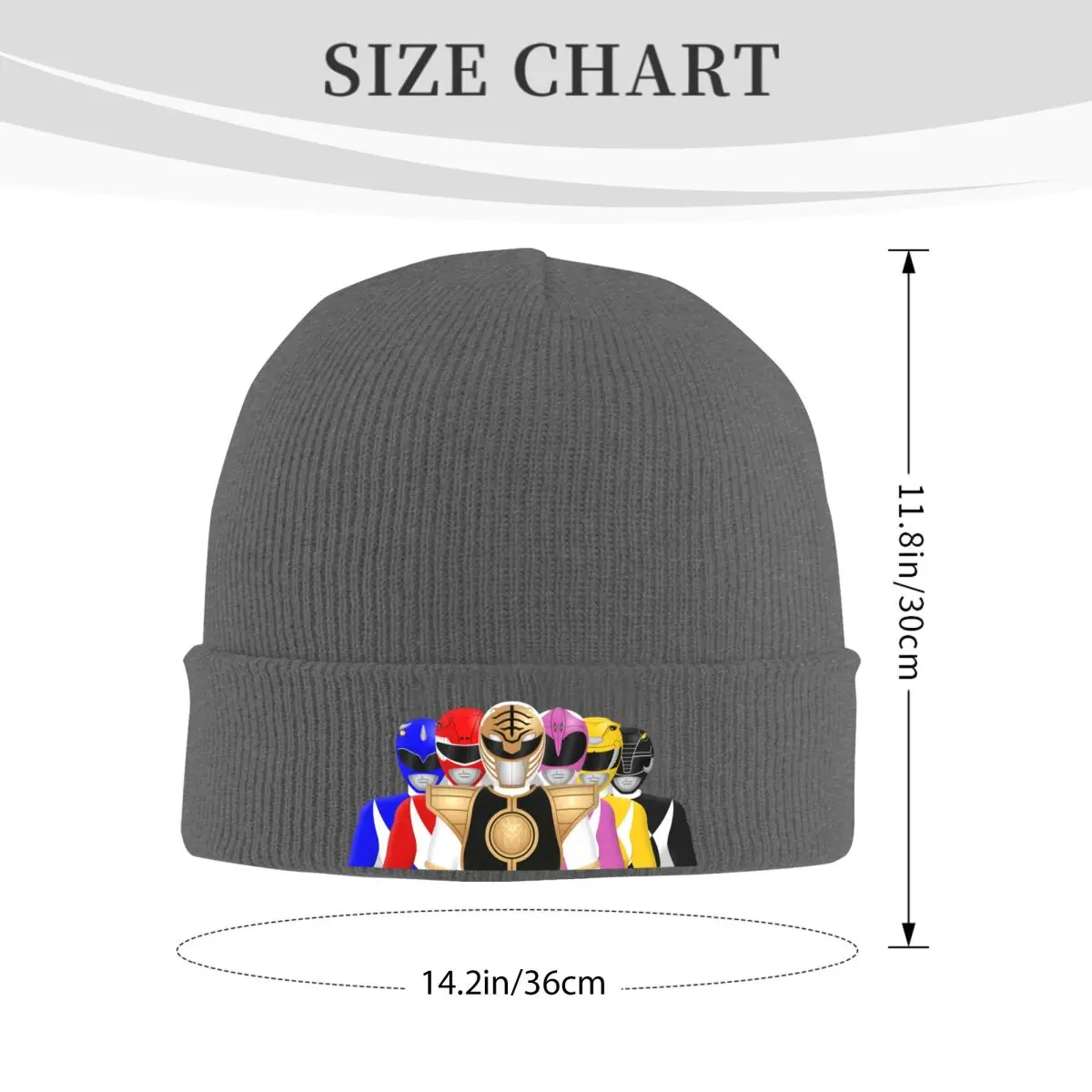 Mighty Morphin Power Ranger Warm Knitted Cap Hip Hop Bonnet Hat Autumn Winter Outdoor Beanies Hats for Men Women Adult