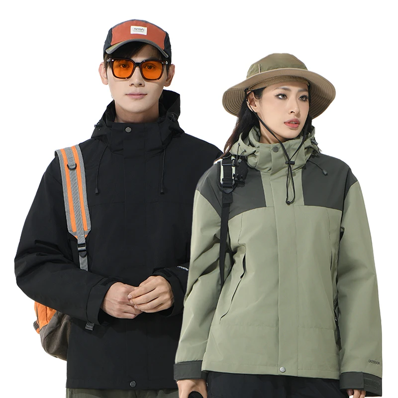 LNGXO-chaquetas impermeables para hombre y mujer, cortavientos Unisex para senderismo, escalada, Camping, Trekking, abrigo de lluvia a prueba de