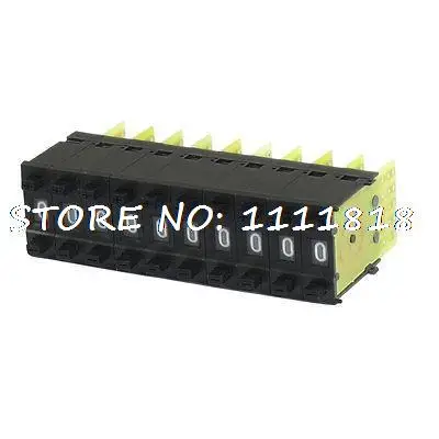 10pcs Black 22mm x 8mm 0-9 Digits BCD Code Pushwheel Thumbwheel Switches KM1