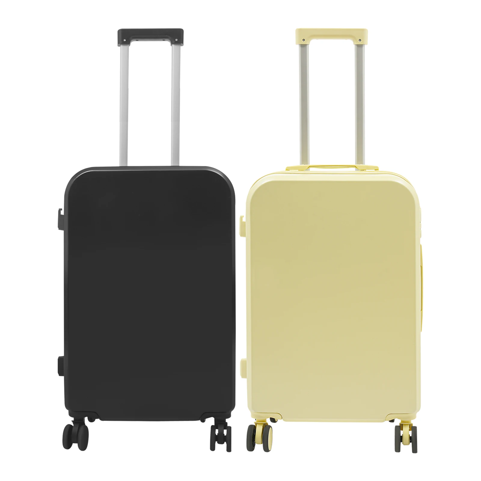 Bagasi Check-In 24" dengan Tempat Cangkir & Port USB, Koper Ringan, 360 °   Roda Pemintal untuk Perjalanan