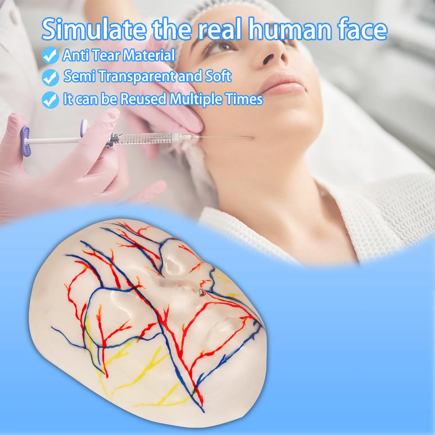 

Professional Introduction to Facial Injection Filling&Thread Embedding Skin Pulling Training Model