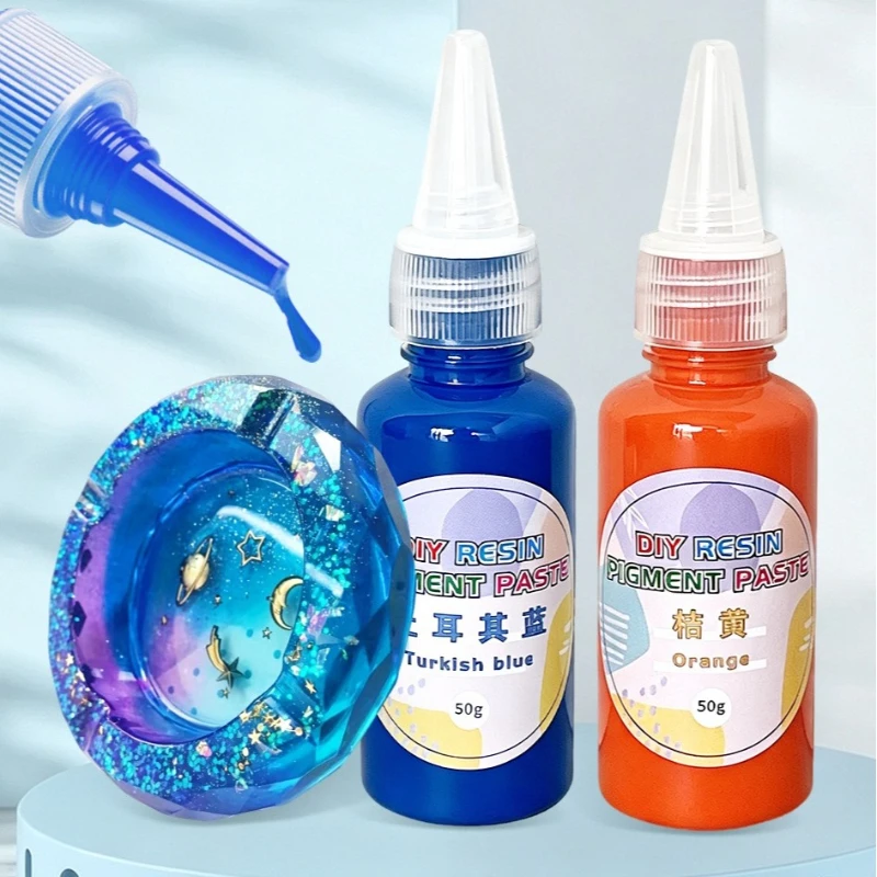High Concentrated Epoxy Pigment Paste Oil Based, Opaque Color Dye for AB Crystal Resin DIY Handmade Crafts Coloring