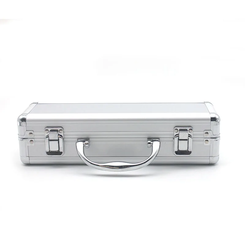 Aluminum Tool Box Portable Instrument Box Storage Case with Sponge Lining Handheld Impact Resistant ToolBox