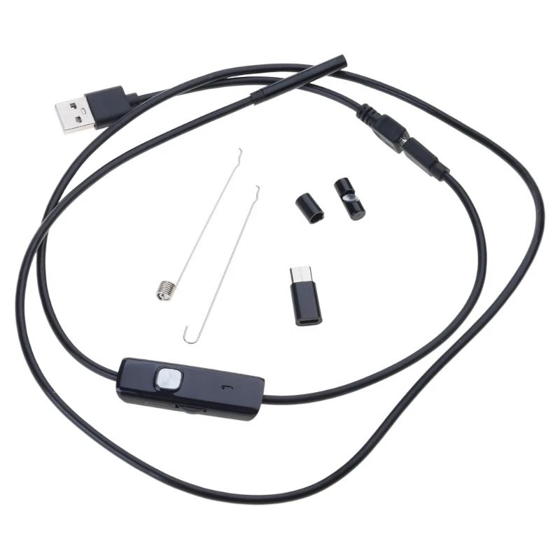 

USB Endoscope Camera with Light Snake Camera 6 Adjustable LED Light Waterproof