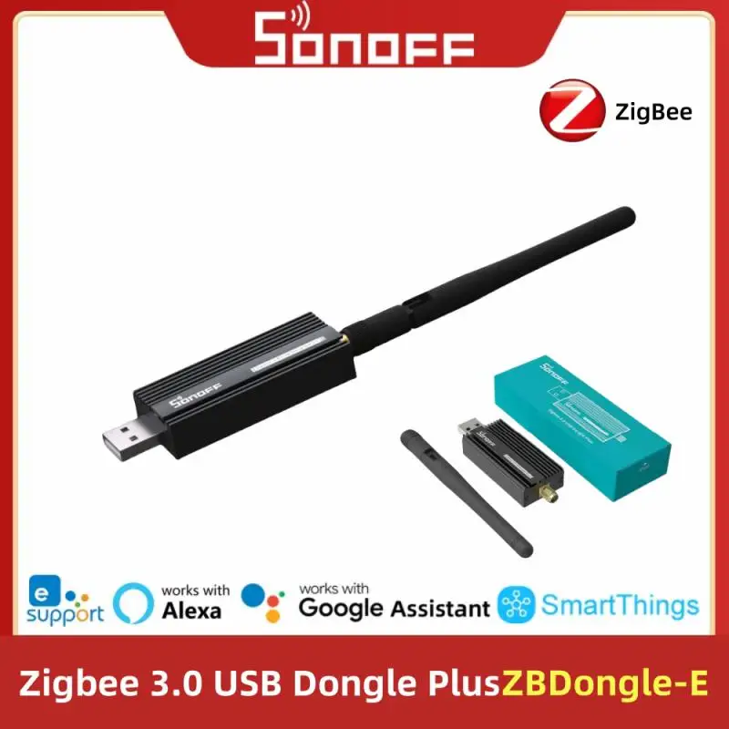 

SONOFF ZBDongle-E Беспроводной анализатор шлюза Zigbee Zigbee2MQTT USB-интерфейс Поддержка захвата Домашний помощник ZHA OpenHAB