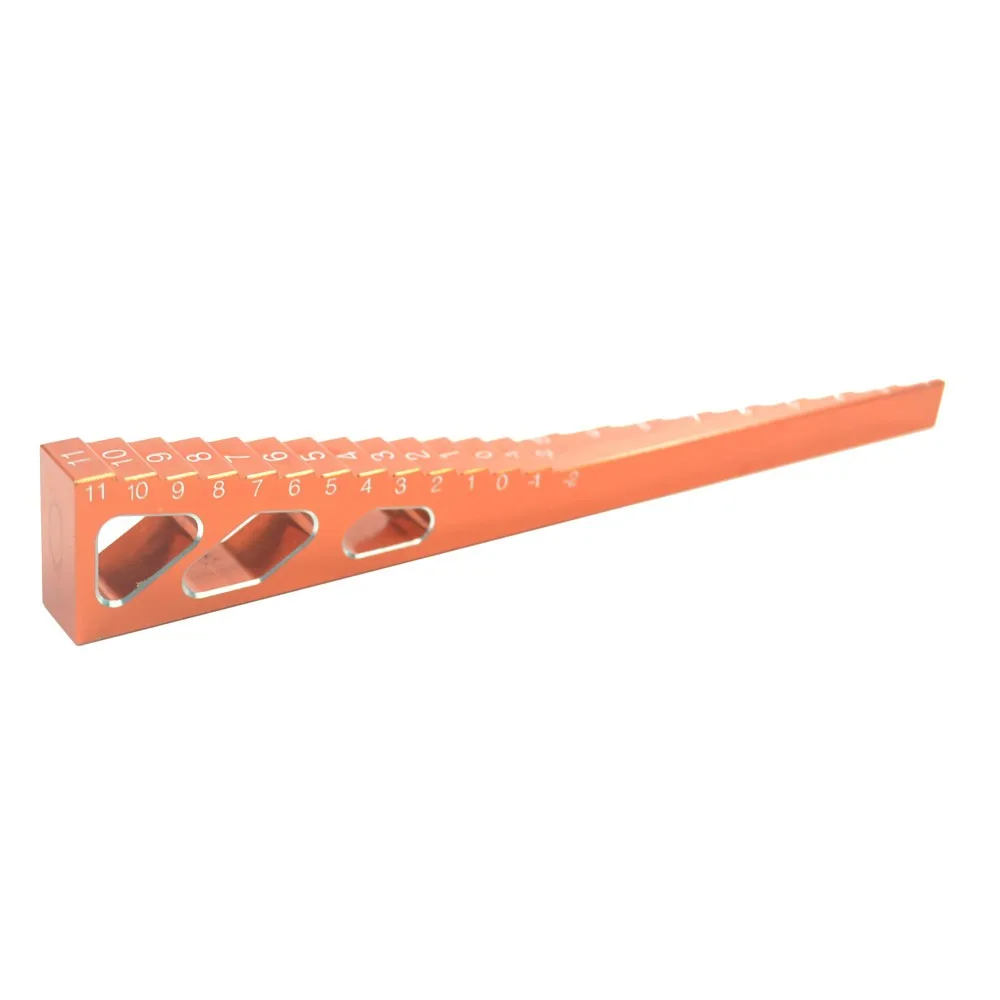1/10 RV vehicle, straight driving, drifting vehicle, metal gauge ruler, height adjustment ruler, swing arm stop point ruler tool
