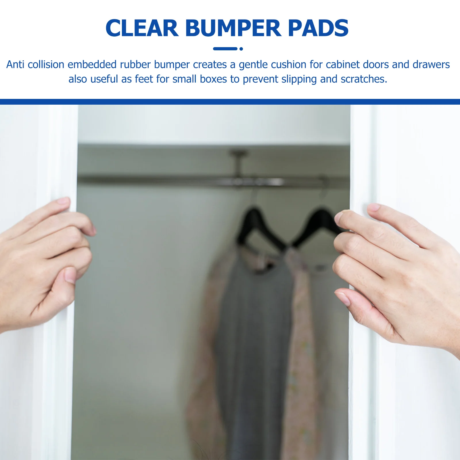 

150pcs Anti-Slip Embedded Stem Bumpers Furniture Protective Spacers Transparent Table Bumpers For Cabinet Door Grippers