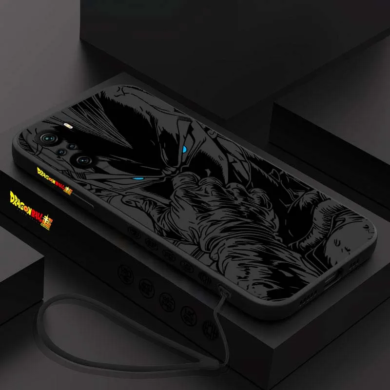 D-Dragon Ball Vegeta Art Cool For Xiaomi Redmi Note 14 13 12 11 10 9 8 Pro Plus 4G 5G Liquid Left Rope Phone case Cover