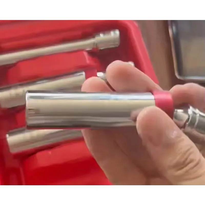 Spark Plug Removal and Installation Tool, Universal Slim Magnetic 14mm 16mm Extended Socket Wrench for Auto Repair