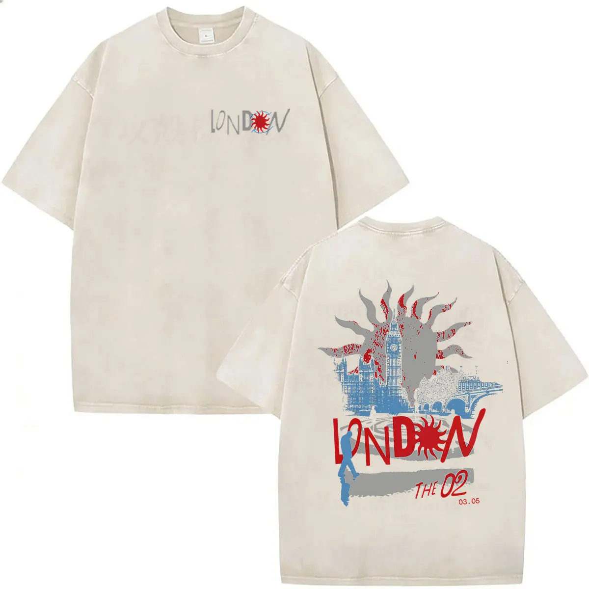 Vintage Washed Louis Tomlinson How Did We Get Here Tour 2026 New T Shirt Men Women Harajuku Fashion Oversized T-shirt Streetwear