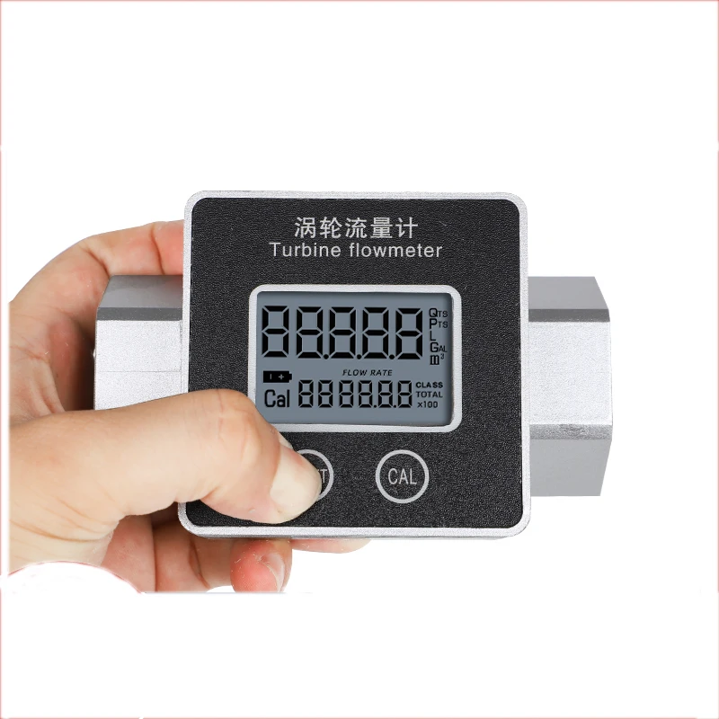 K24 stainless steel turbine flow meter, chemical engineering, methanol, diesel, gasoline, electronic digital display liquid