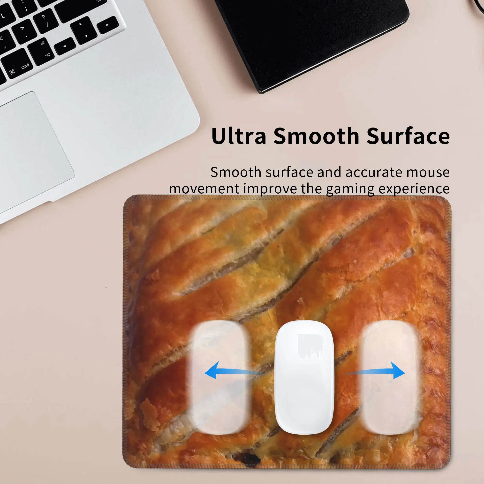Greggs Steak Bake Mouse Pad Computer Keyboard Mouse Mat Gamer PC Laptop Desk Mat Office Accessories Table Mats
