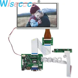 Wisecoco 7 Inch 800×480 TFT LCD Display Screen 60 Pins FPC VGA TTL HDMI-Compatible Controller Board A070VW04 V0