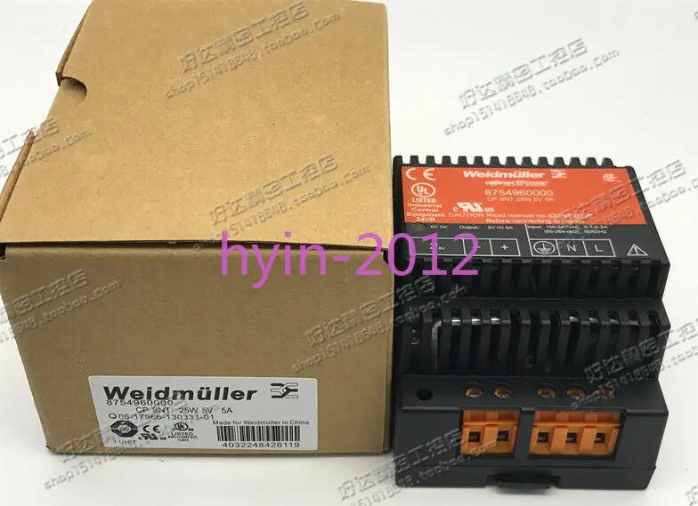 1pcs New Weidmuller cp snt 25w 5v 5a 8754960000