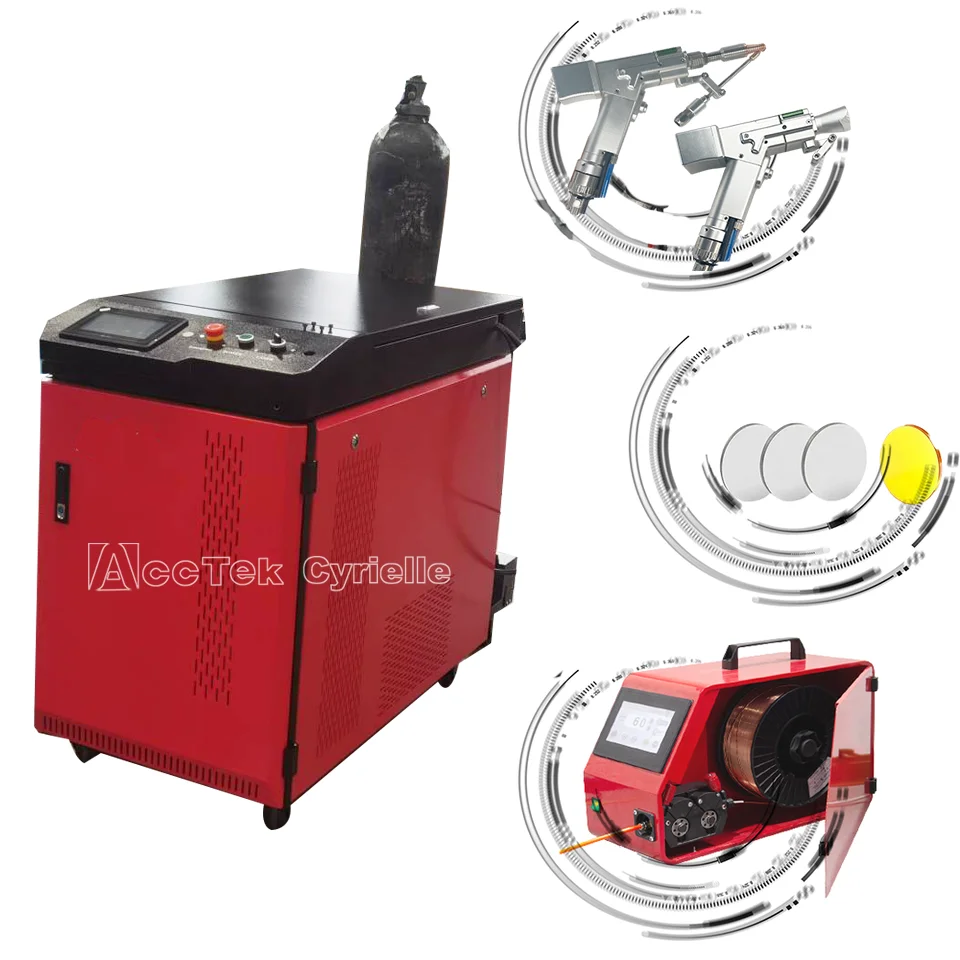 Portable Fiber Laser Rust Removal 2000w Lazer Cleaning Machine 3in1 with Max Laser Source