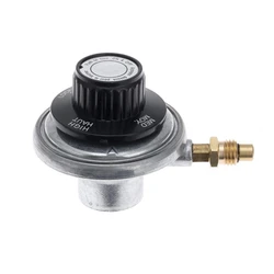 Propane Gas Grill Control Valve Table Top Regulator Propane Gas Grill Control Valve + M12 Nozzle Jet & 1 Inch-20 Female