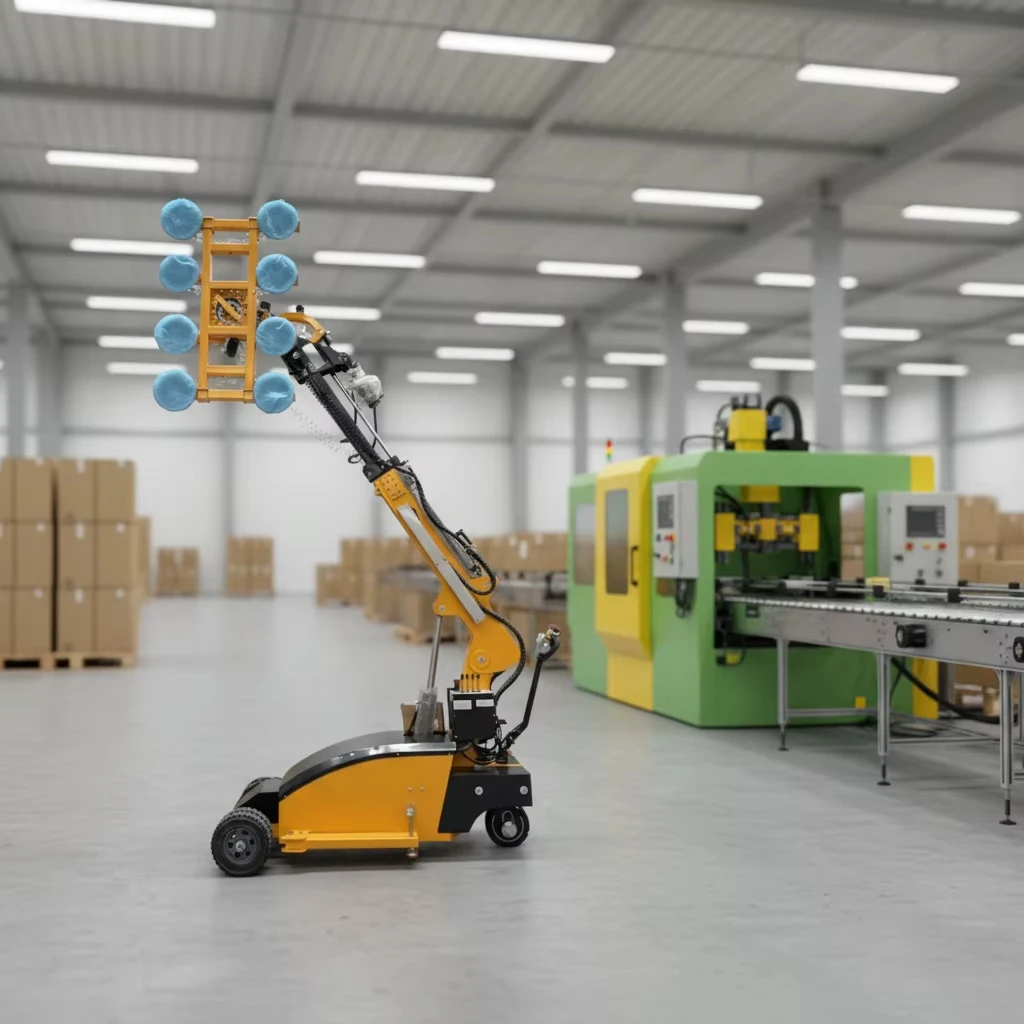 Hot-selling Portable Vacuum Lifter Suction Cup  for Granite Marble Glass Mobile Vacuum Lifter with High Suction Capability