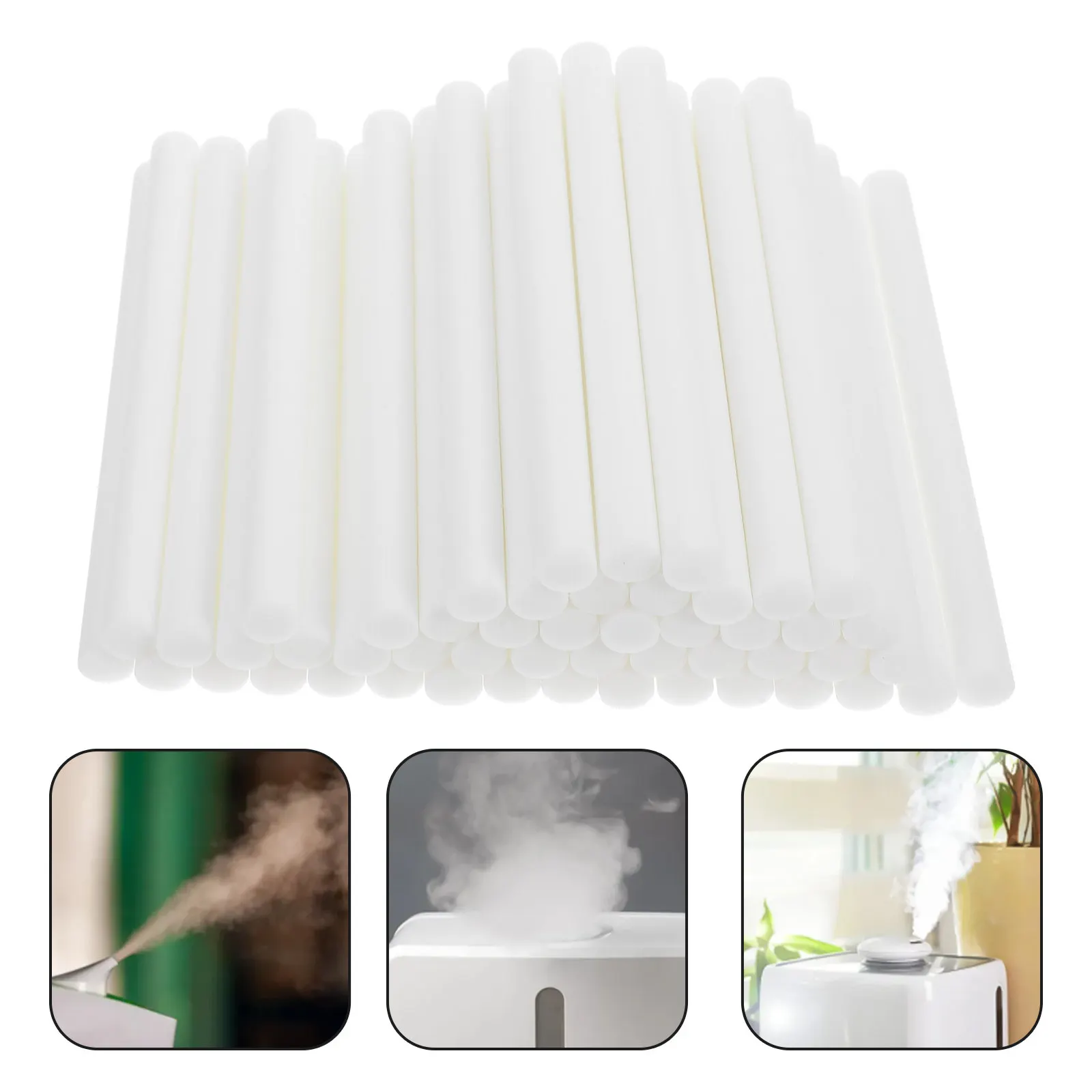 

50 шт. универсальных абсорбирующих хлопковых палочек для диффузора эфирных масел в автомобиле, сменные ароматические палочки