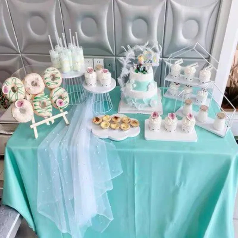 European White Dessert Table Ornament Display Rack Wedding Cake Rack Afternoon Tea Snack Rack Dessert Pastry Tray