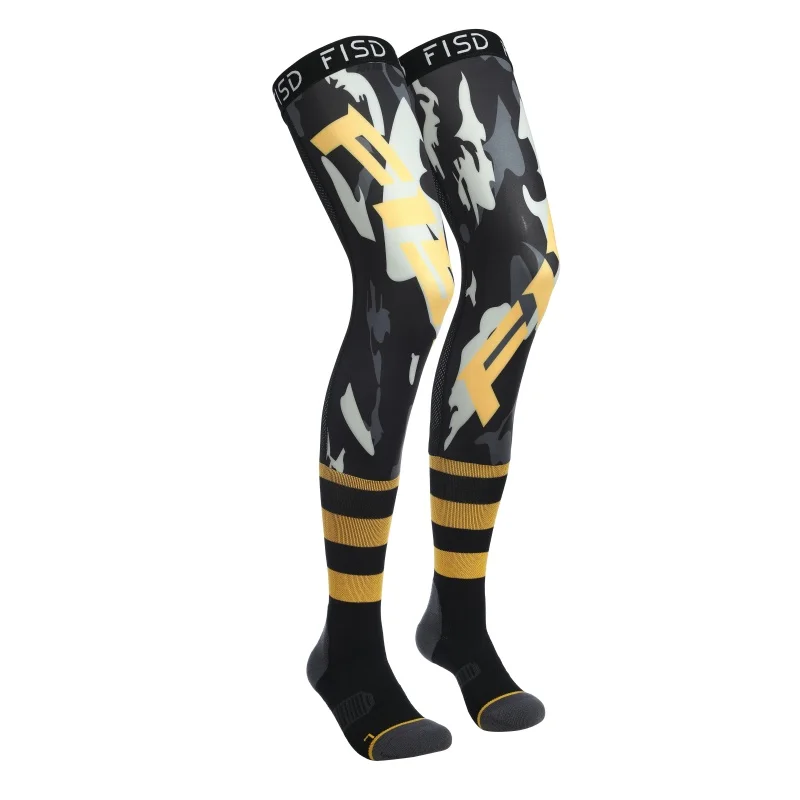 FISD Compression Knee Guard for Motorcycles, Enduro Socks, Racing Socks, MX, MTB, ATV Protection, Anti-Slip Sports Knee Guard, E view 5