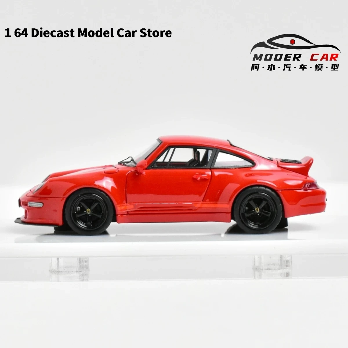 

Литая под давлением модель автомобиля из смолы Flame 1:64 911 400R Gunther Werks Collection