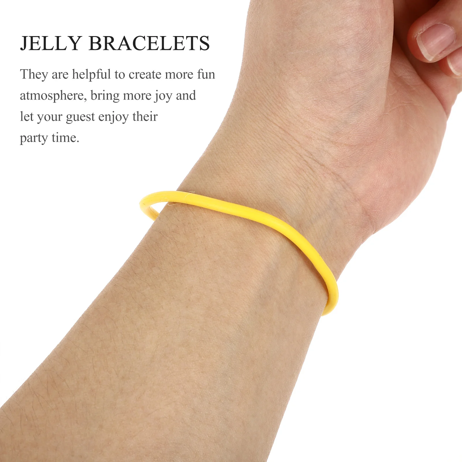 

10pcs Colored Silicone Bracelets Retro Party Accessories Comfortable Jelly Wristbands Rubber Bracelets for Kids Festivals Toy