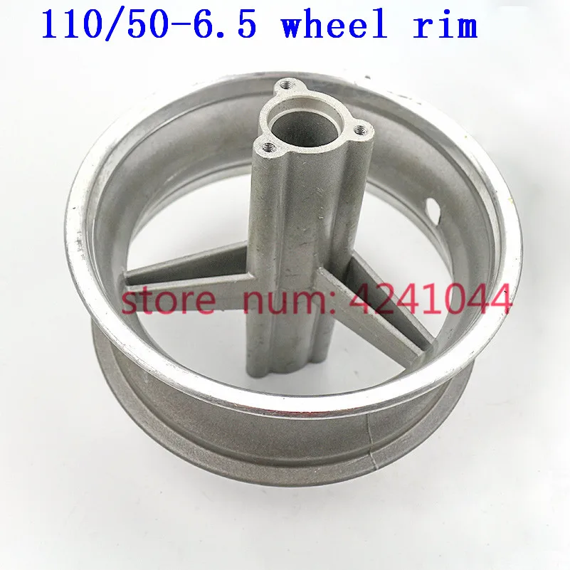 110/50-6.5 Aluminum Wheels 6.5 inch rear wheel rims use  tire tyre for Mini Moto 47cc 49cc pocket bike