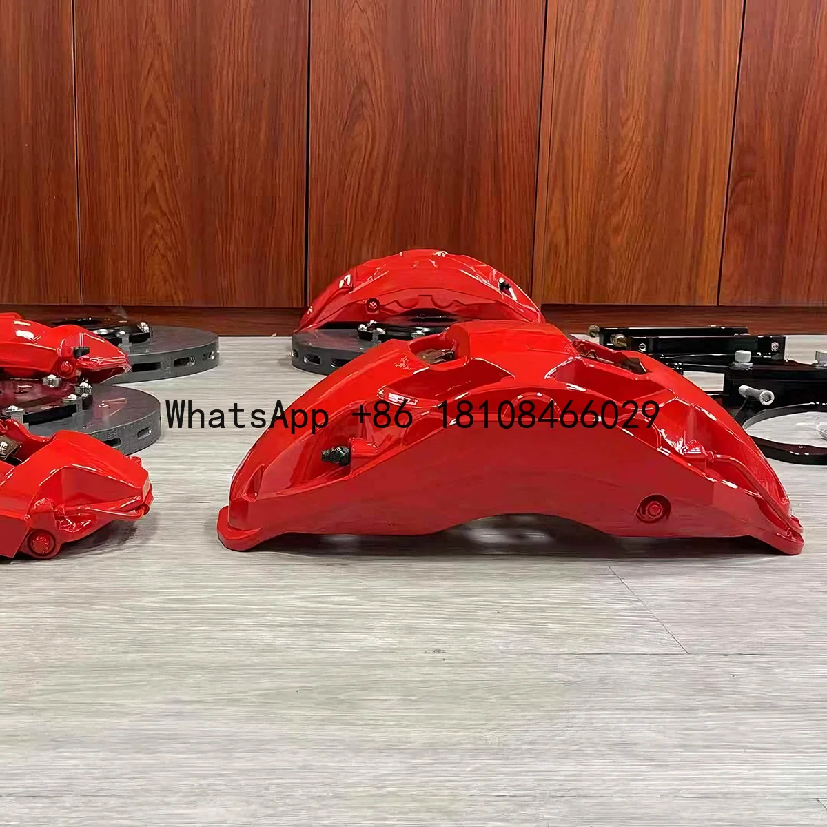 Front 10 Pot and Rear 4 Pot Big Brake Caliper Kit 10n with Front 440mm+rear 410mm Carbon Ceramic Brake Disc Rotor for LandRover