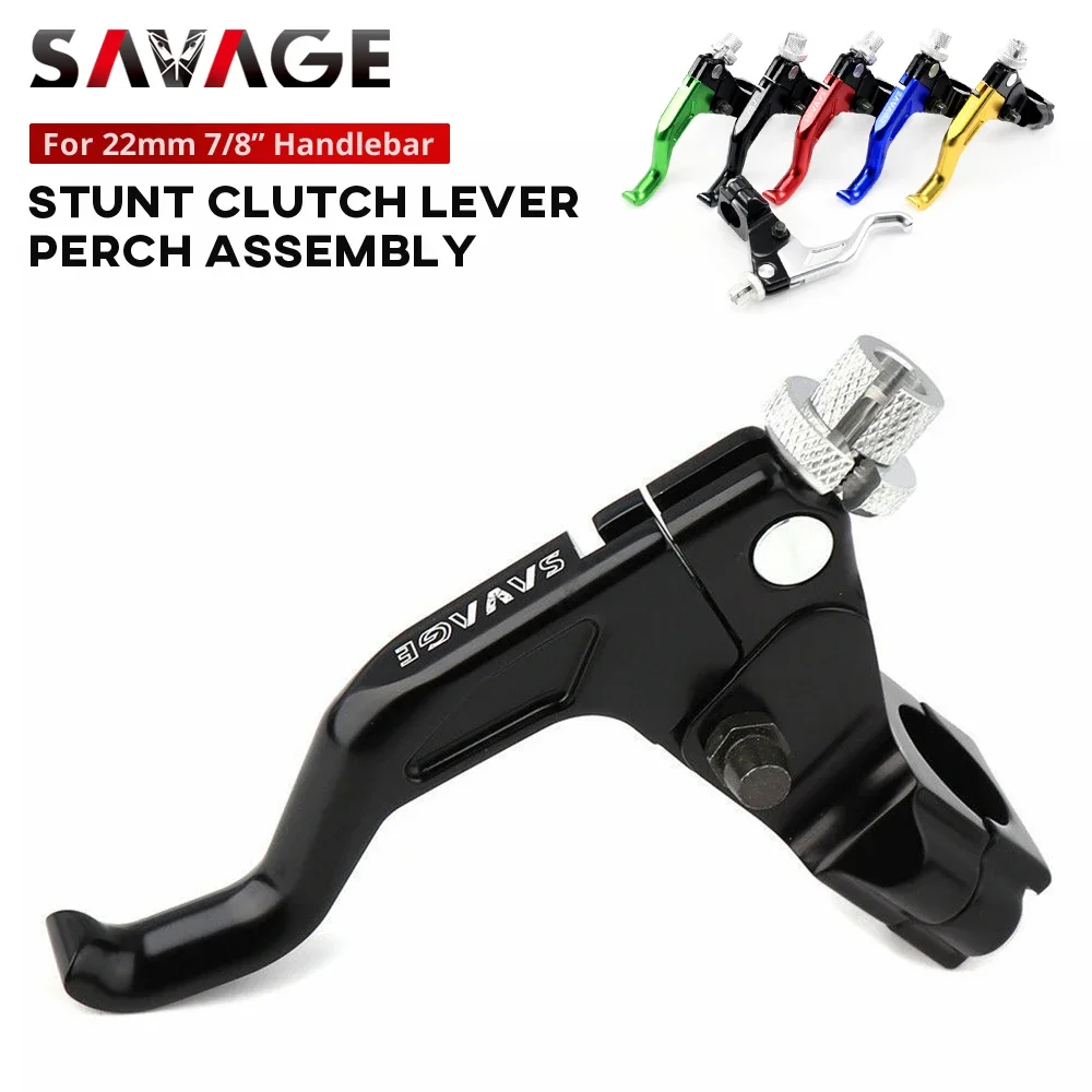 Short Stunt Clutch Lever Perch Assembly Motorcycle Dirt Pit Bike 22mm 7/8