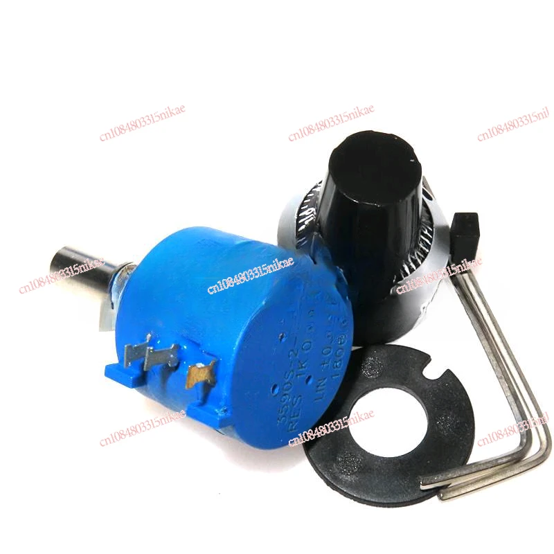 Precision Multi-turn Winding Potentiometer 3590S-2-103L 502L 104L 1K5K10K100K Scale Knob