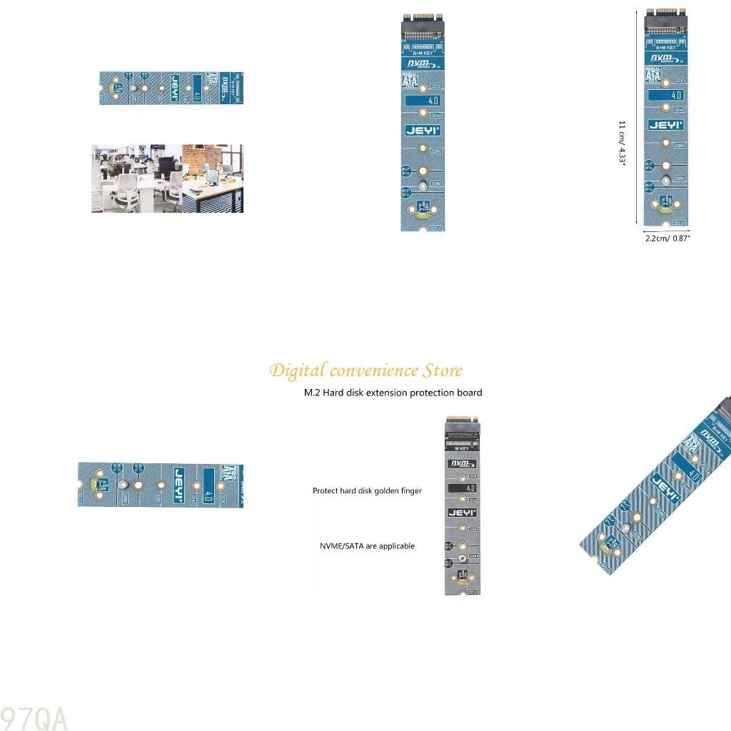 

97QA NVMe SSD M.2 PCIE PCIE PCI-Express M-Key Connector 2280 to 22110 M.2 SSD