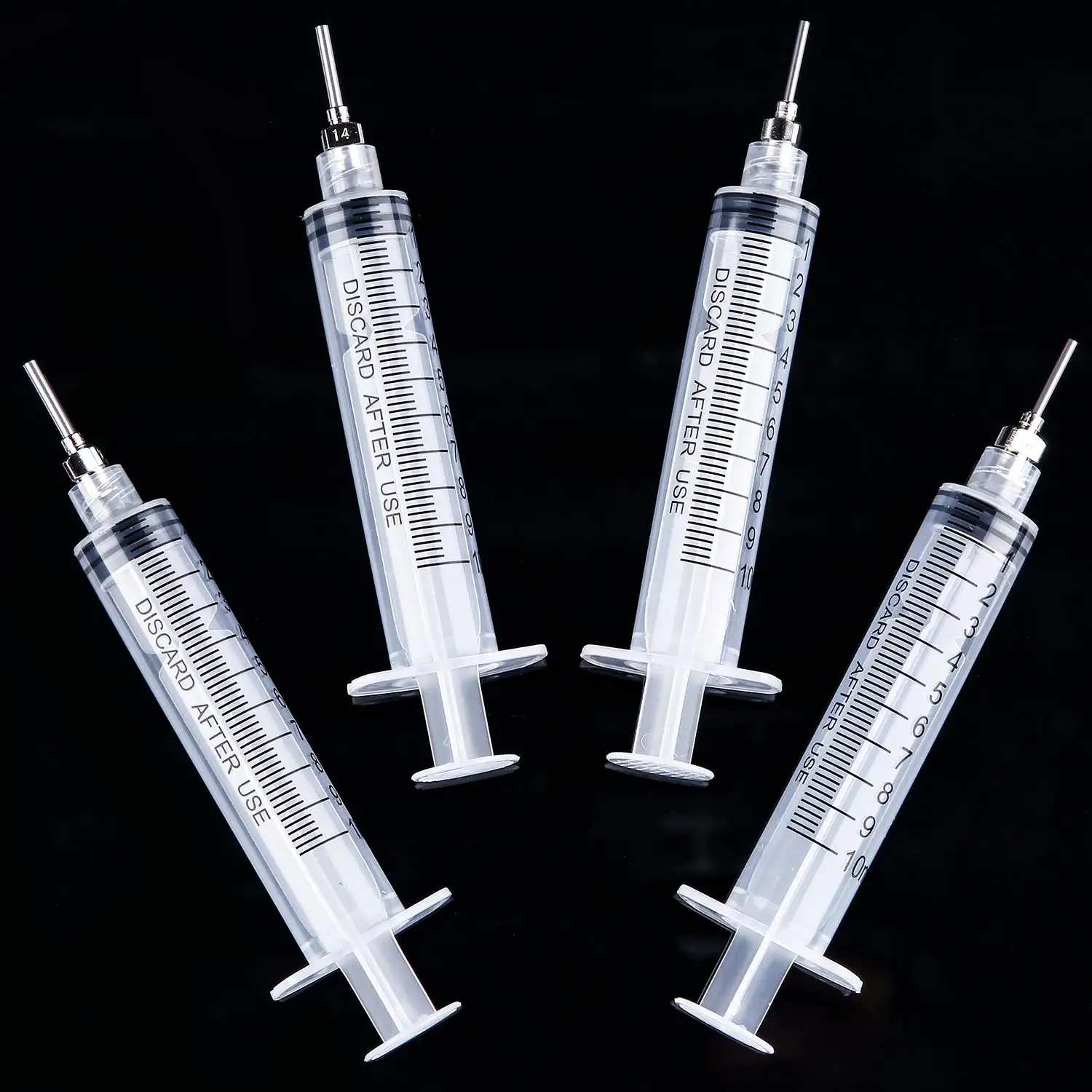 100 ชิ้น 10 มิลลิลิตรล็อคลูเออร์ปลอดเชื้อเข็มฉีดยาบรรจุแยกกันเครื่องมือสำหรับวัดธาตุอาหารไฮโดรโปนิกส์, ใช้ในห้องปฏิบัติการ