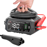 HTRC 36V 48V Car Battery Charger for Golf Cart 13A/18A for Lithium LiFePO4 Lead-acid Batteries 9-Stage Automatic Battery Charger