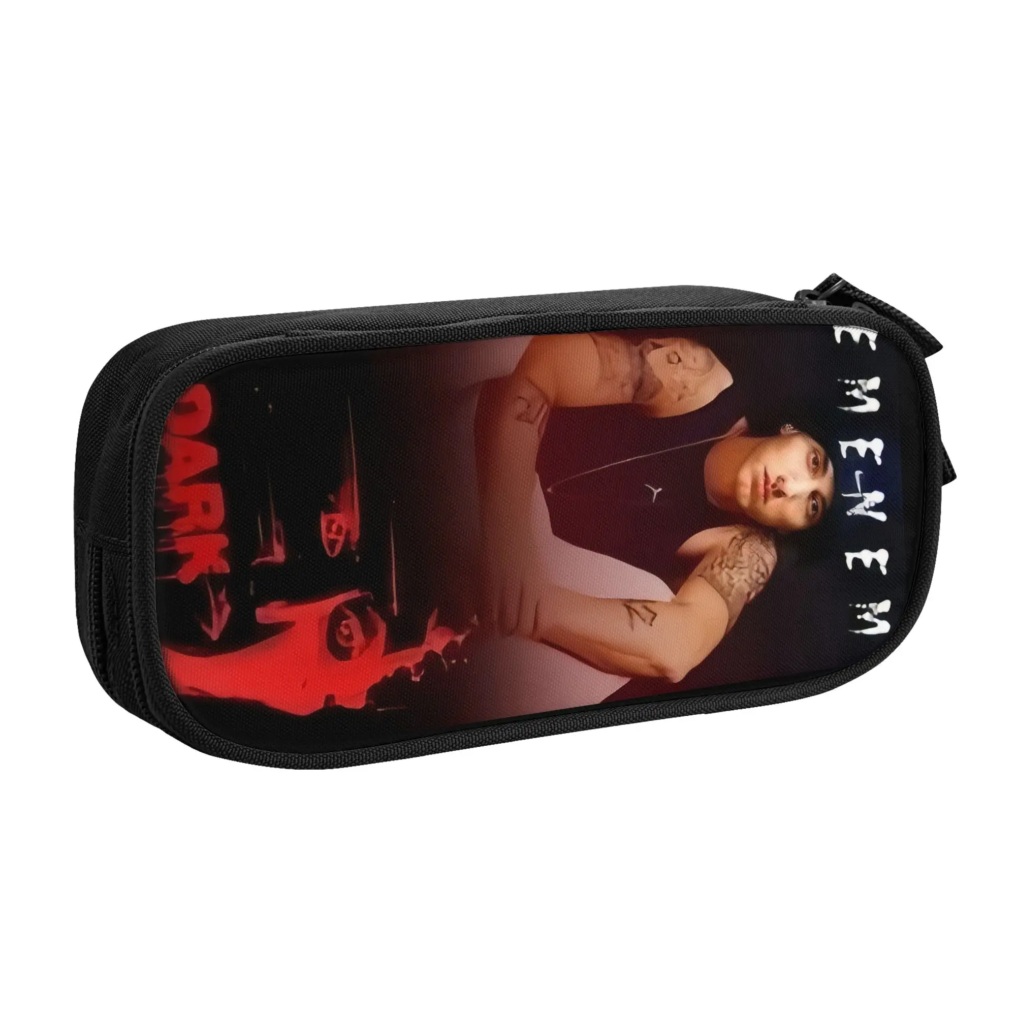 Eminems  Pop Music  Cute Pencil Case Girl Boy Large Capacity American Hip Hop Rapper  Pencil Box Student School