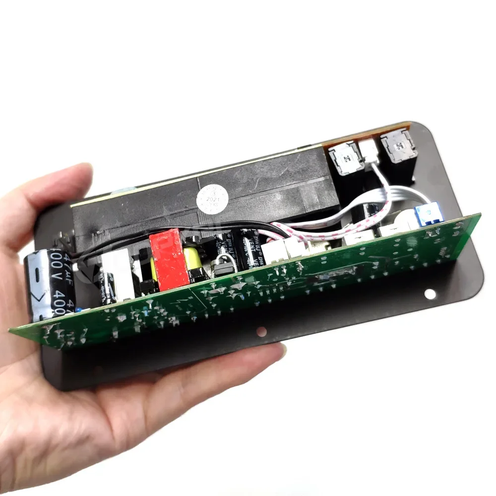 WOOPKER D20 블루투스 앰프 보드, Hifi 서브우퍼 앰프 모듈, 듀얼 마이크 지지대, USB FM TF, DIY 가정용, 60-200W